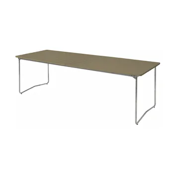 B31 matbord - 230x92 cm, Ljusgrön ek-galvaniserad stål - Grythyttan Stålmöbler