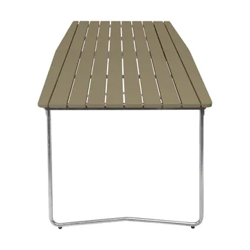 B31 matbord - 230x92 cm, Ljusgrön ek-galvaniserad stål - Grythyttan Stålmöbler