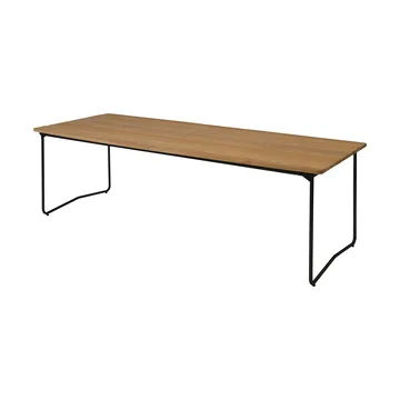 B31 matbord - 230x92 cm, Oljad ek-svart - Grythyttan Stålmöbler