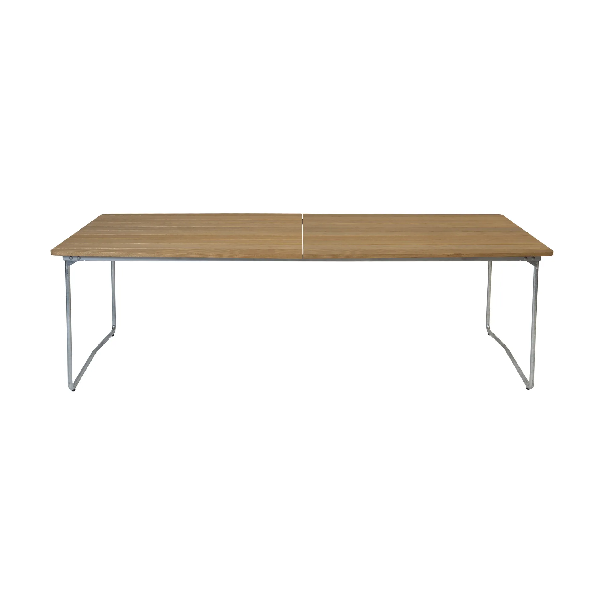 B31 matbord, 230x92 cm, Oljad ek-varmförzinkad stativ Grythyttan Stålmöbler