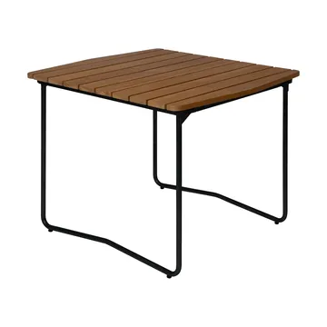 B31 matbord - 92x84 cm, Obehandlad teak-svart - Grythyttan Stålmöbler