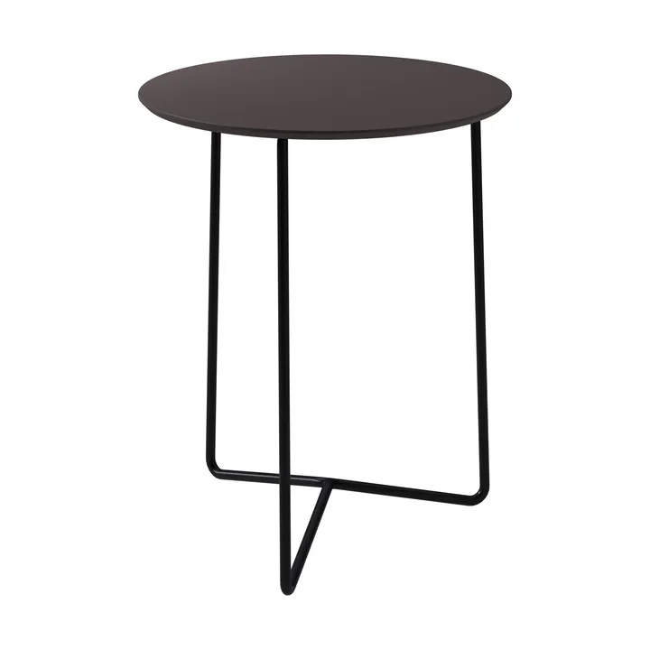 High Tech bord - Charcoal kompakt laminat-svart stativ, Ø60 cm - Grythyttan Stålmöbler