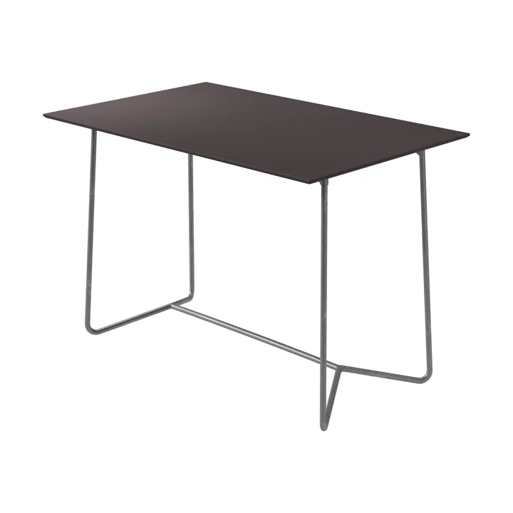 High Tech bord - Charcoal kompakt laminat-varmförzinkat stativ, 110x70 cm - Grythyttan Stålmöbler