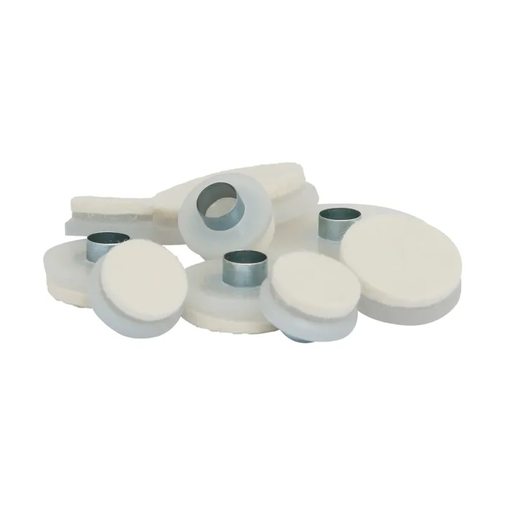 Guardian möbeltass med rörnit Ø22 mm 8-pack - Vit - Guardian