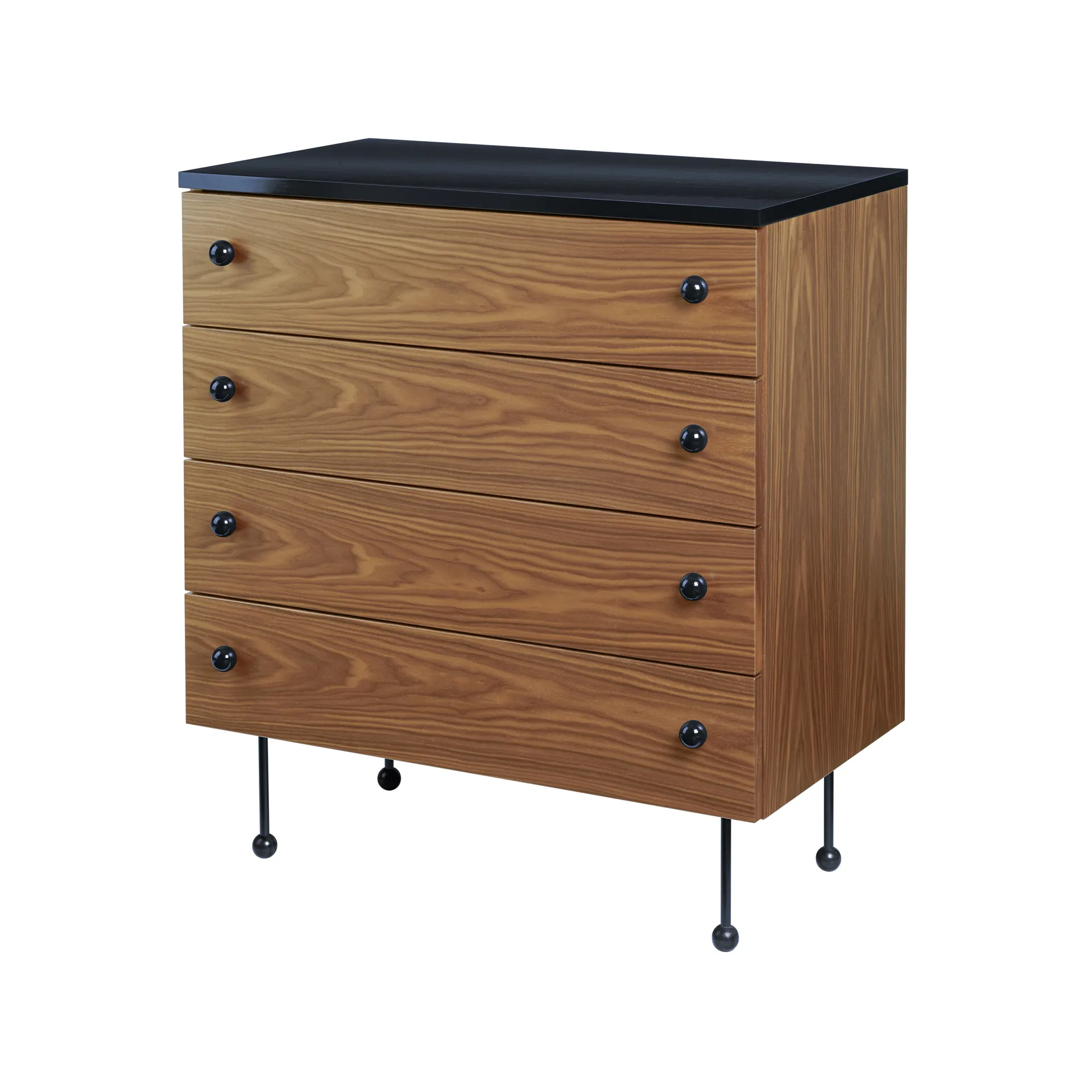 62 Dresser byrå, american walnut, 4 lådor GUBI