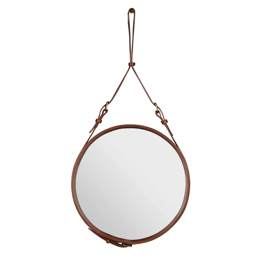 Adnet Circulaire spegel S, brun GUBI
