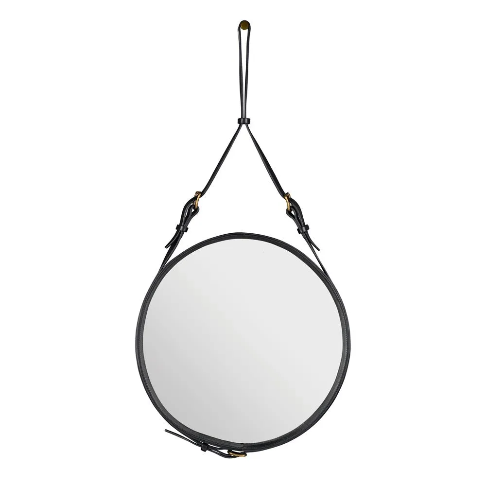 Adnet Circulaire spegel S, svart GUBI