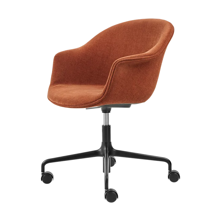 Bat Meeting Chair kontorsstol helklädd - Belsuede special fr dedar 133-svarta ben - GUBI