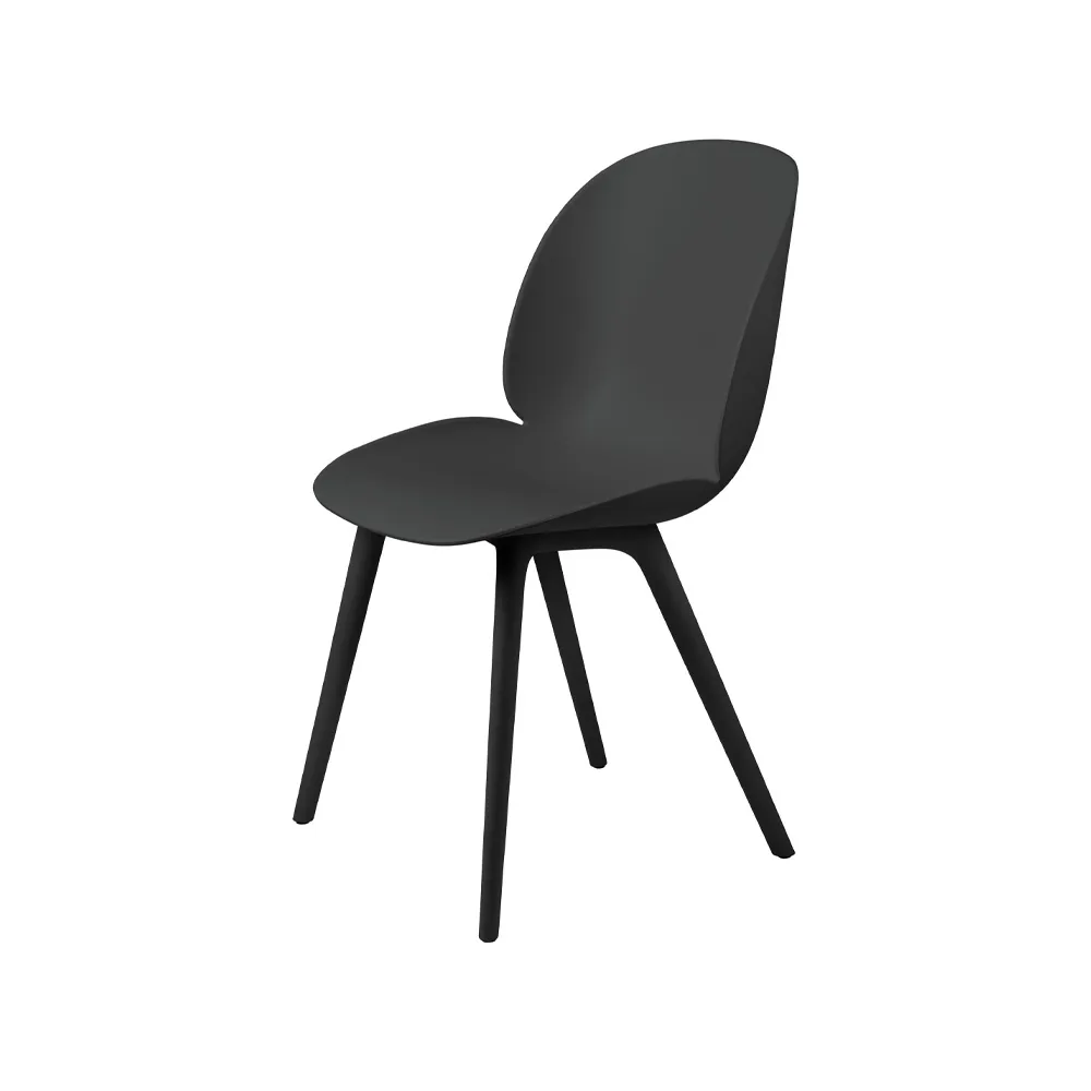 Beetle Plastic stol, black GUBI