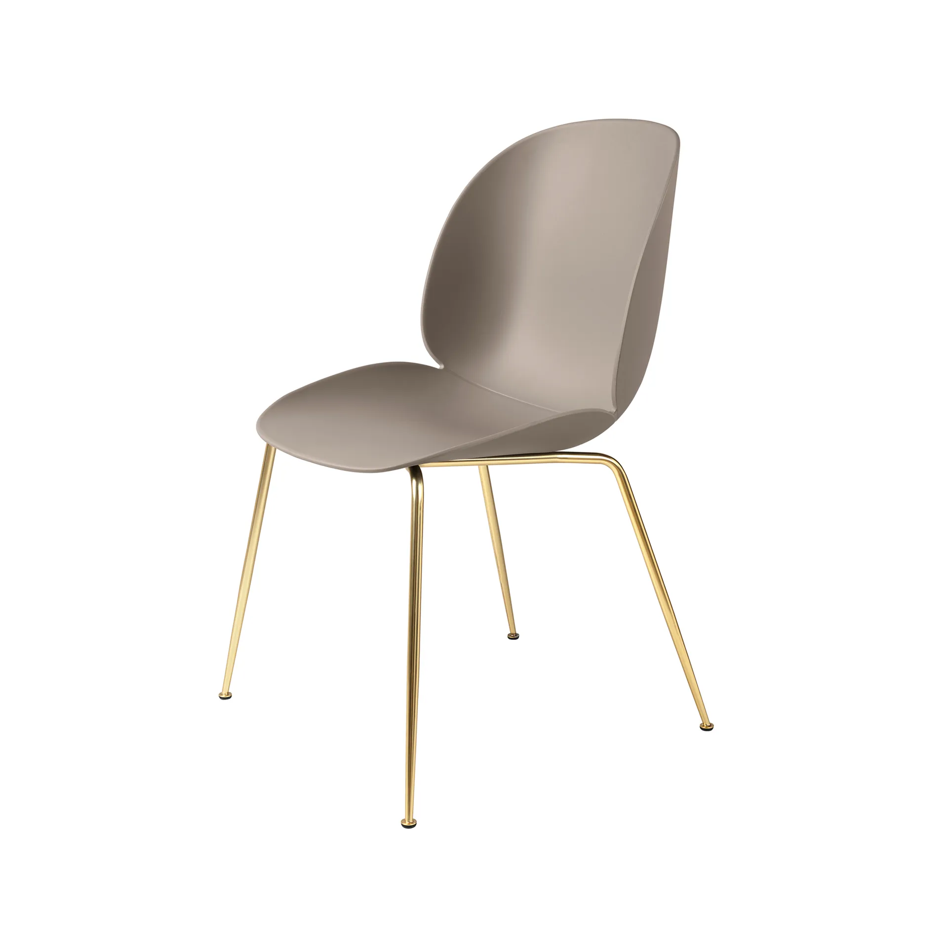 Beetle stol, New beige, mässingsstativ GUBI