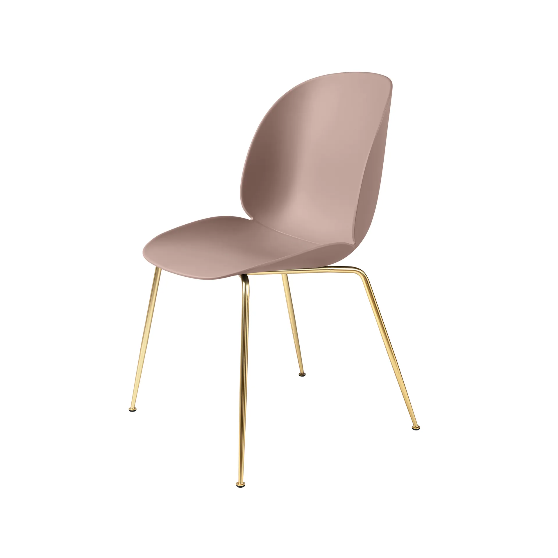 Beetle stol, Sweet pink, mässingsstativ GUBI