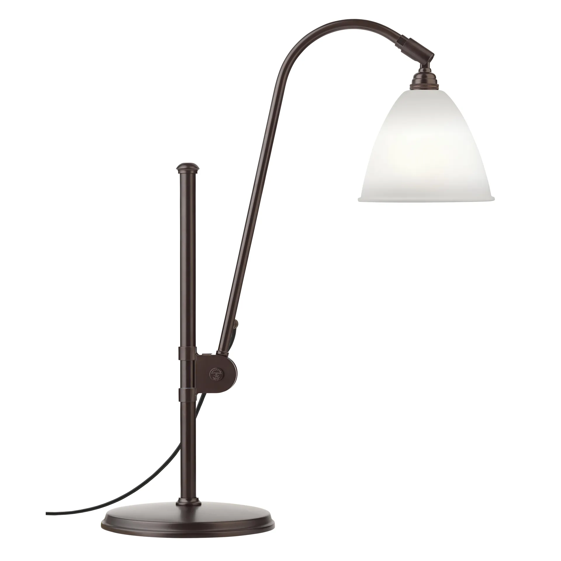 Bestlite BL1 bordslampa, Benporslin-svart GUBI