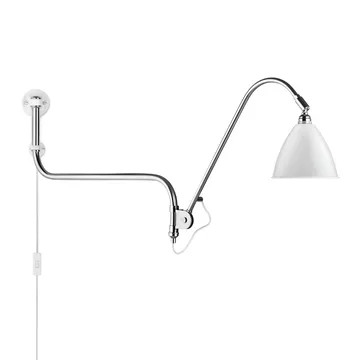 Bestlite BL10 vägglampa - matt vit-krom - GUBI