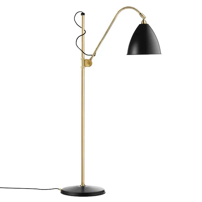 Bestlite BL3M golvlampa, kolsvart-mässing GUBI