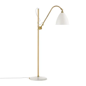 Bestlite BL3M golvlampa - matt vit-mässing - GUBI