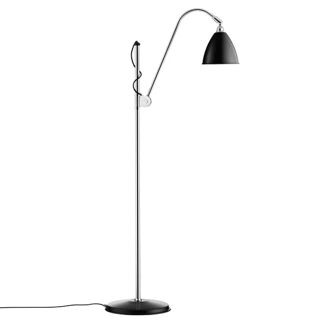 Bestlite BL3S golvlampa, Black semi matt-chrome GUBI