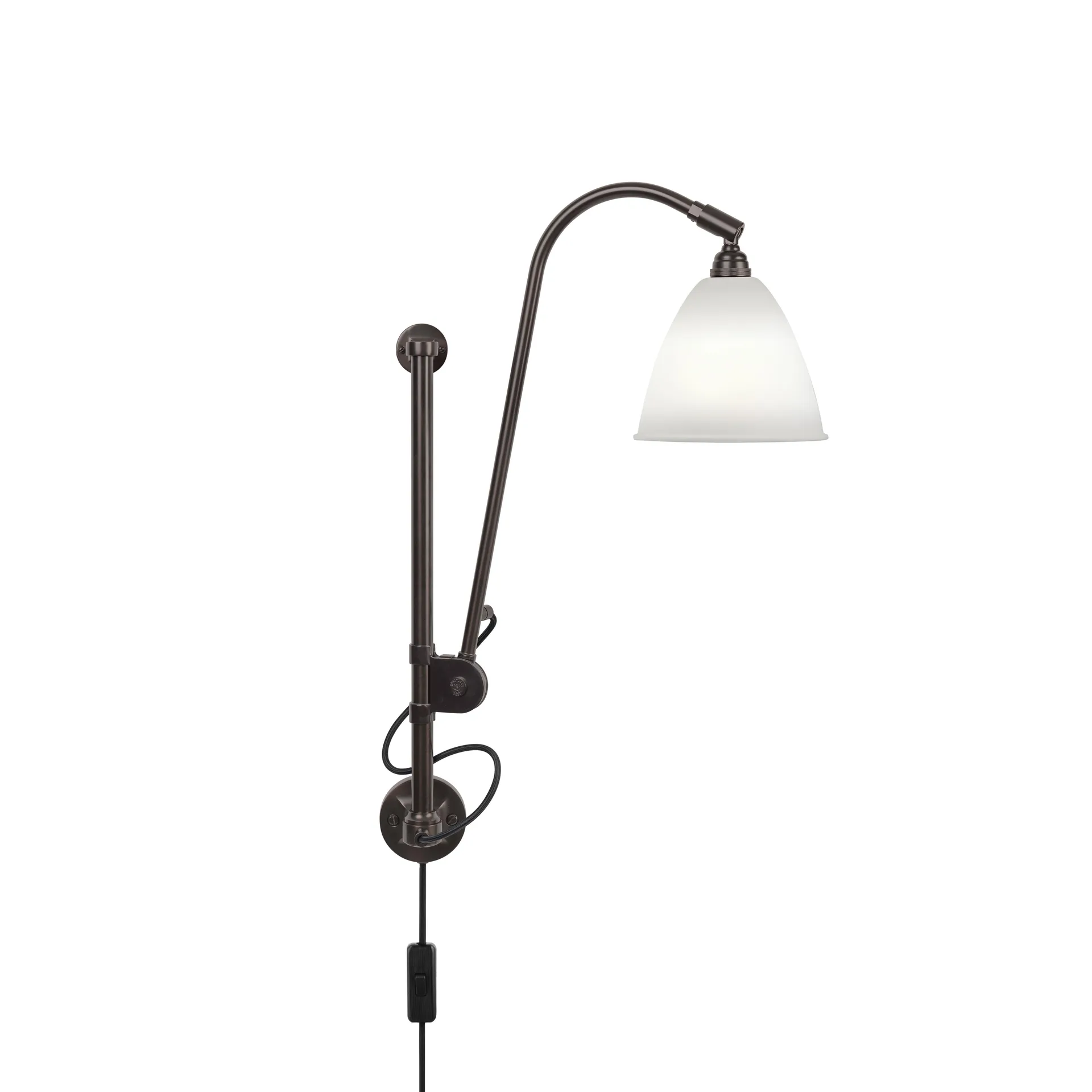 Bestlite BL5 vägglampa, Benporslin-svart GUBI
