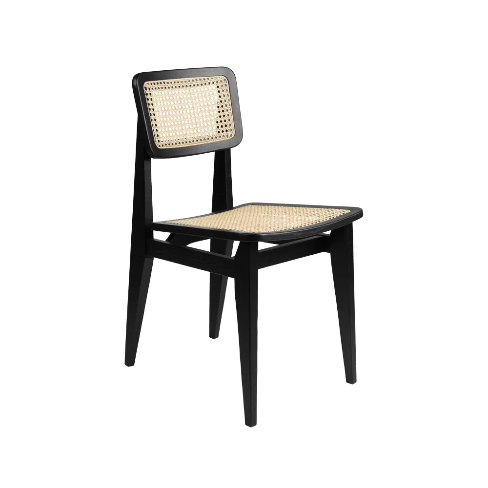 C-Chair stol, black stained oak, rotting GUBI