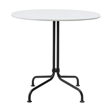 Carmel Bistro matbord 75x75 cm - Clam white-black semi matt - GUBI