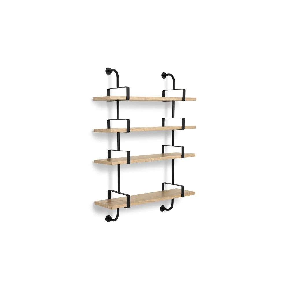 Demon vägghylla 4 plan, oak, 95 cm GUBI