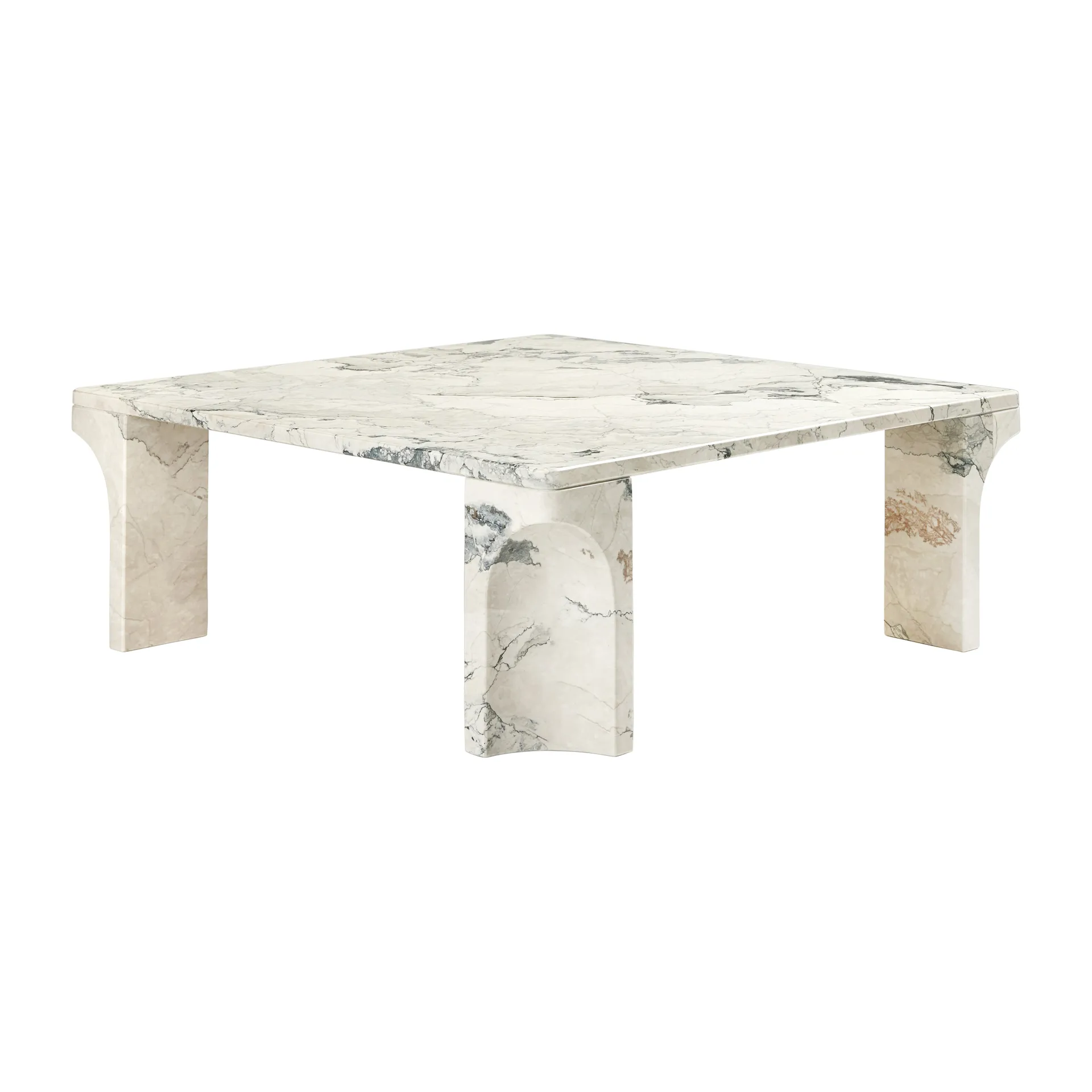 Doric soffbord 80x80 cm, Electric grey GUBI