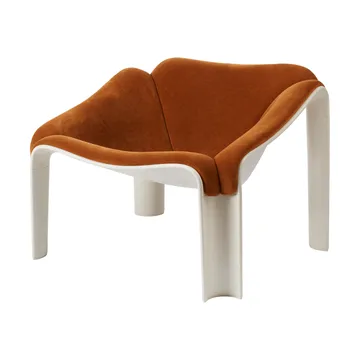 F300 loungestol - Alabaster white-Alpaca Alto 021 - GUBI