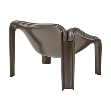 F300 loungestol -  Molé-Smooth läder Coffee - GUBI