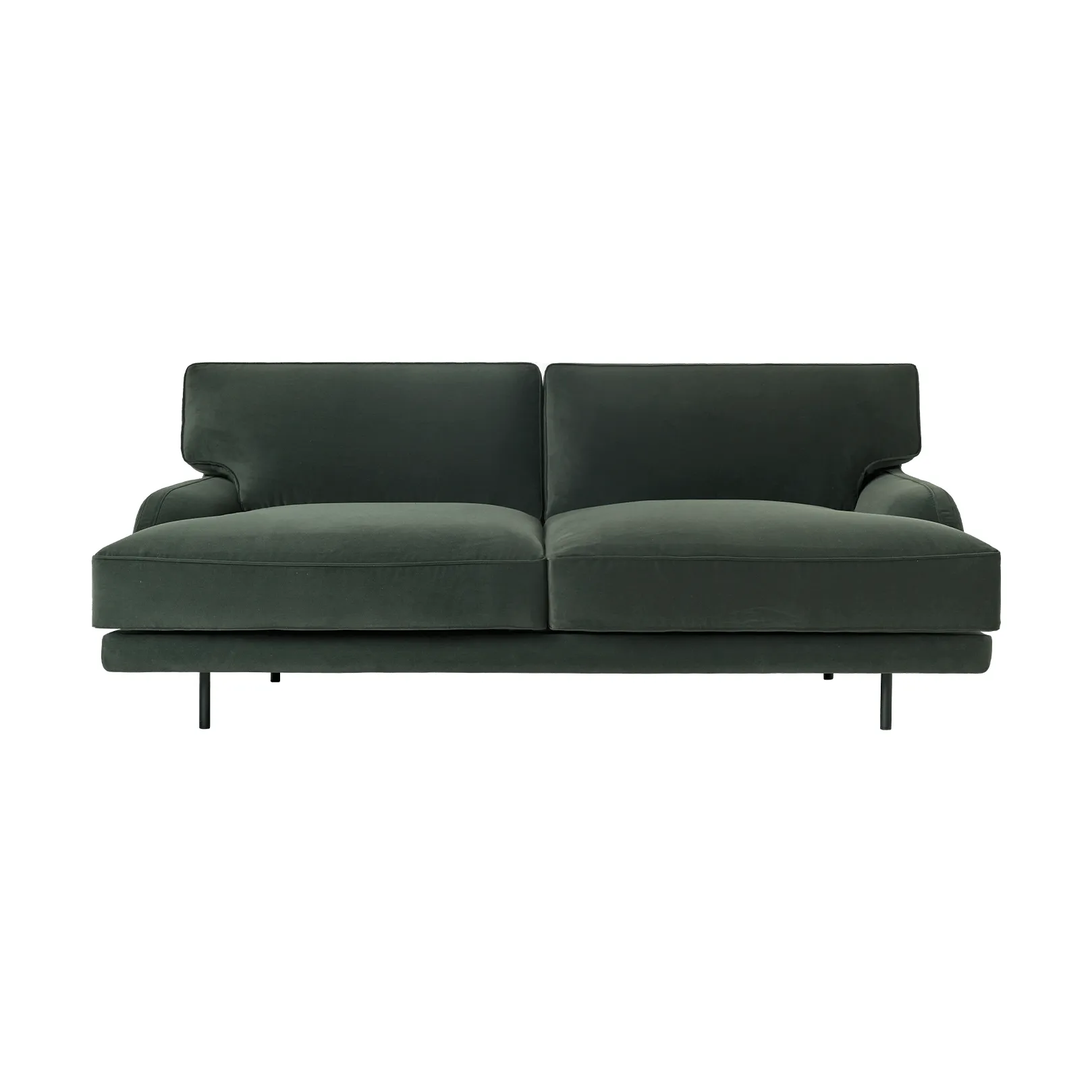Flaneur soffa 2-sits, Asator 0984-matt svart, 2-sits GUBI