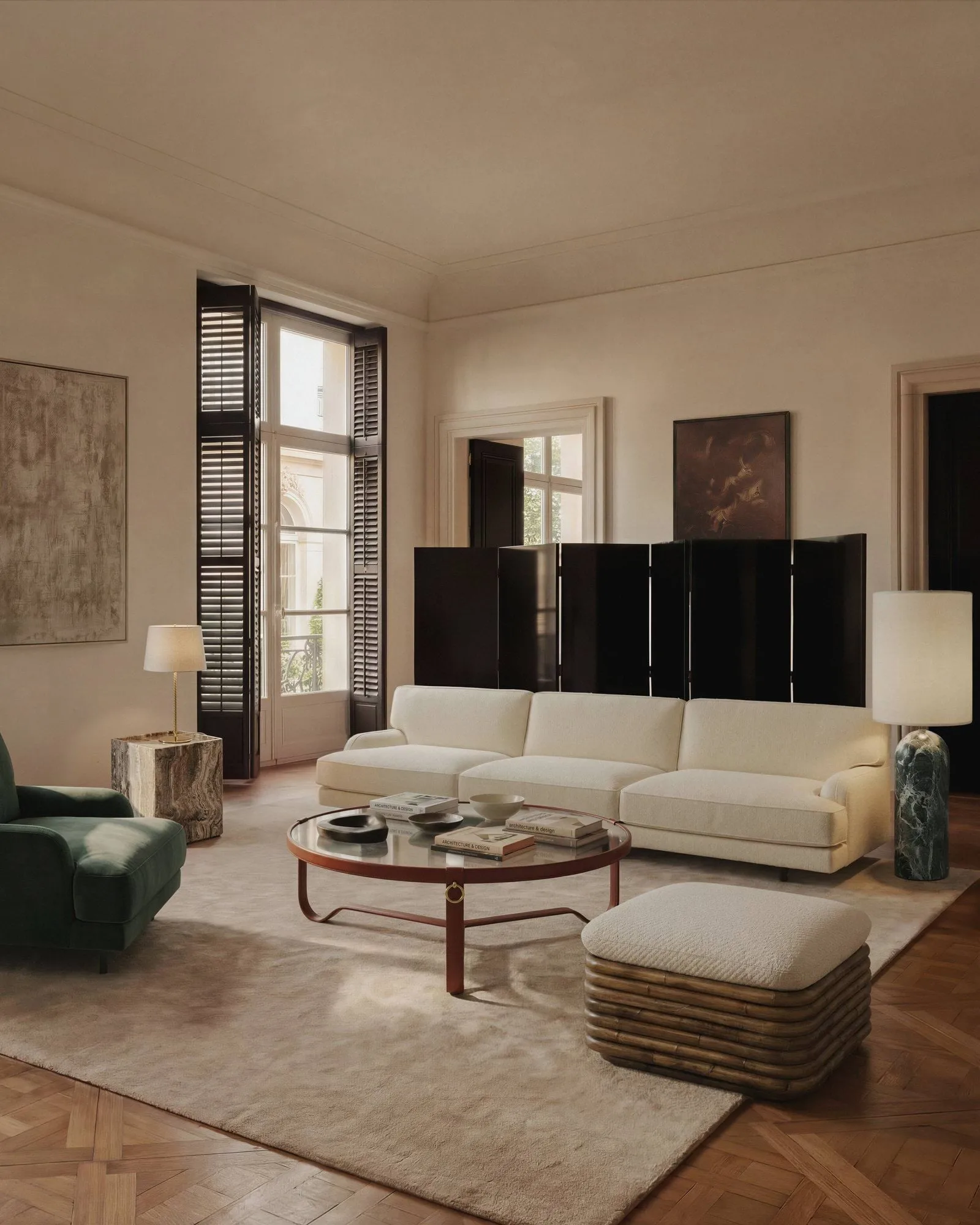 Flaneur soffa 2-sits, Asator 0984-matt svart, 3-sits GUBI