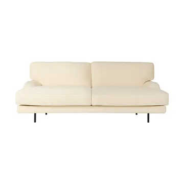 Flaneur soffa 2-sits - Bouclé-matt svart, 2-sits - GUBI