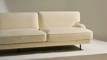 Flaneur soffa 2-sits - Bouclé-matt svart, 3-sits - GUBI