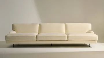 Flaneur soffa 2-sits - Bouclé-matt svart, 3-sits - GUBI