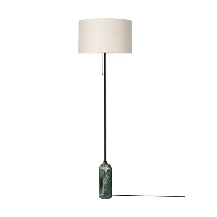 Gravity golvlampa - Emerald marble-canvas - GUBI