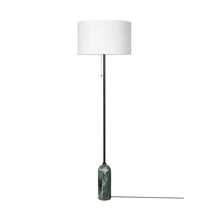 Gravity golvlampa - Emerald marble-white - GUBI