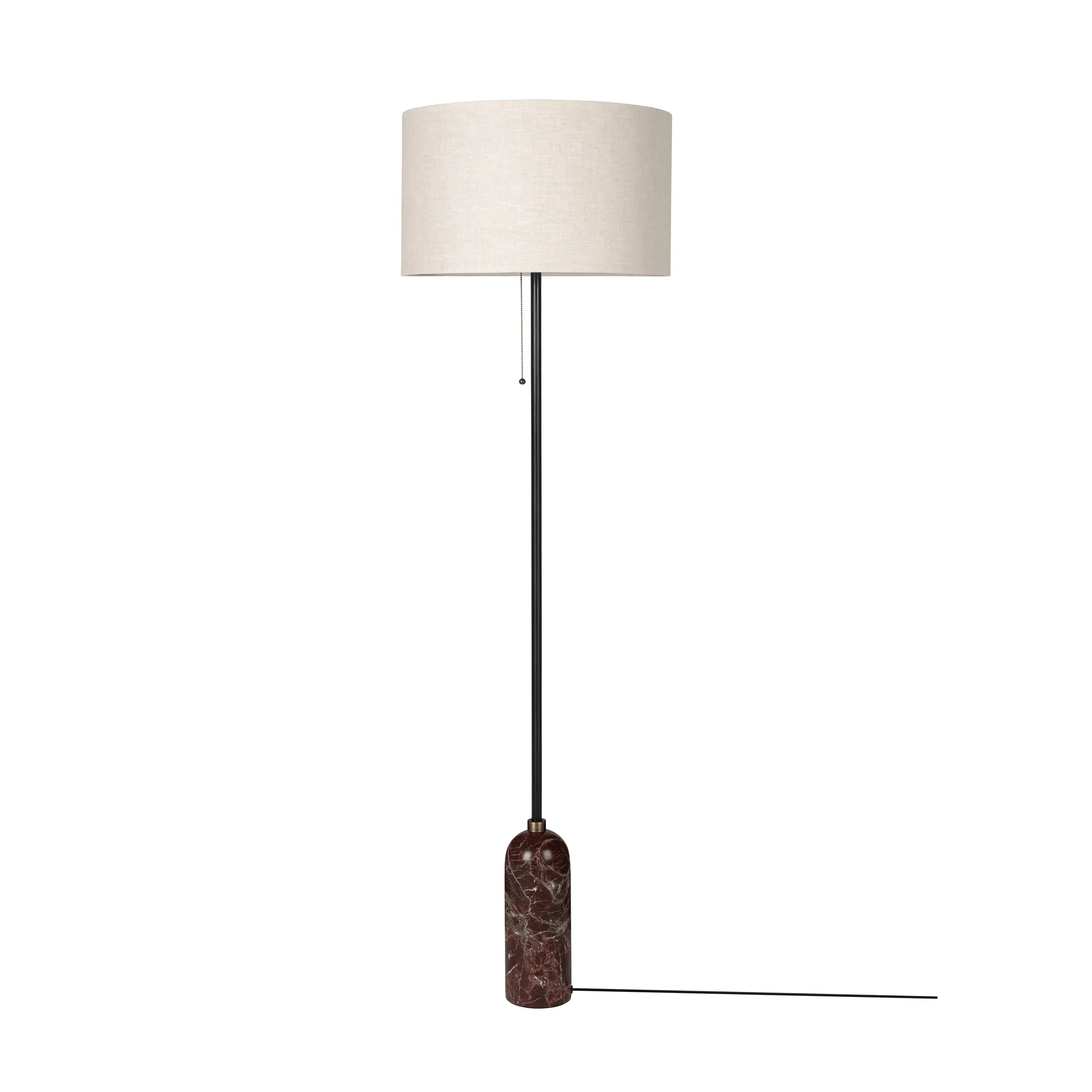 Gravity golvlampa, Maroon marble-canvas GUBI