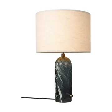 Gravity L bordslampa - Emerald marble-canvas - GUBI