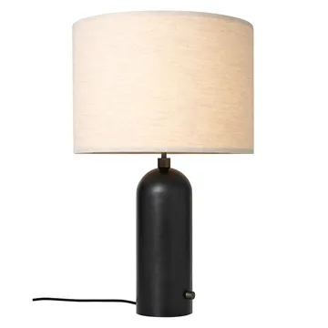 Gravity L bordslampa - Svart-canvas - GUBI