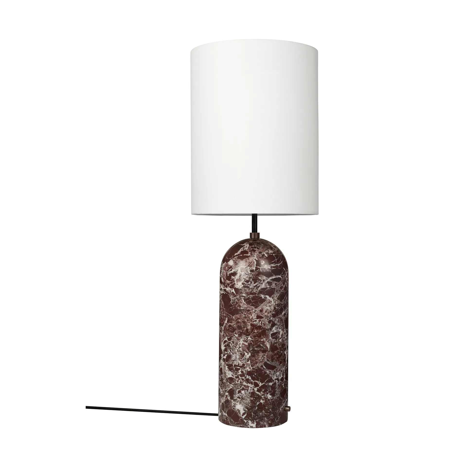 Gravity XL golvlampa, Maroon marble-white GUBI