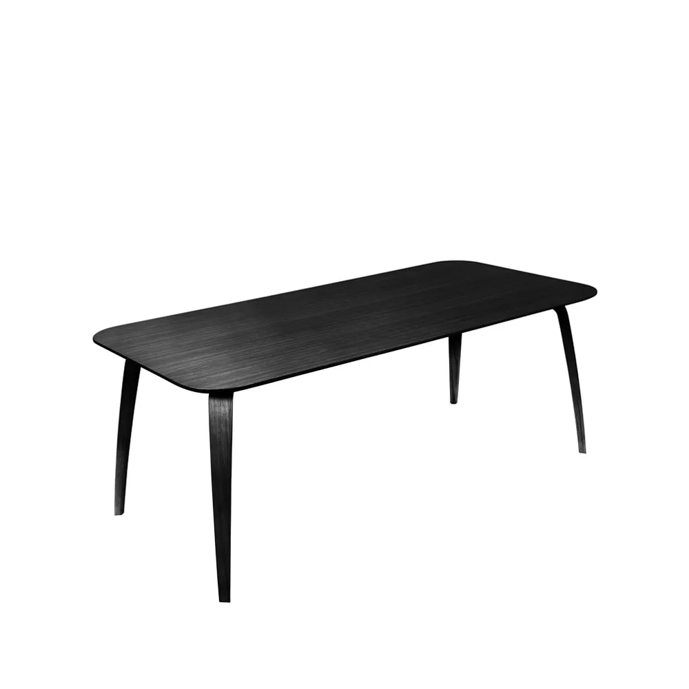 Gubi rektangulärt matbord, black stained ash GUBI