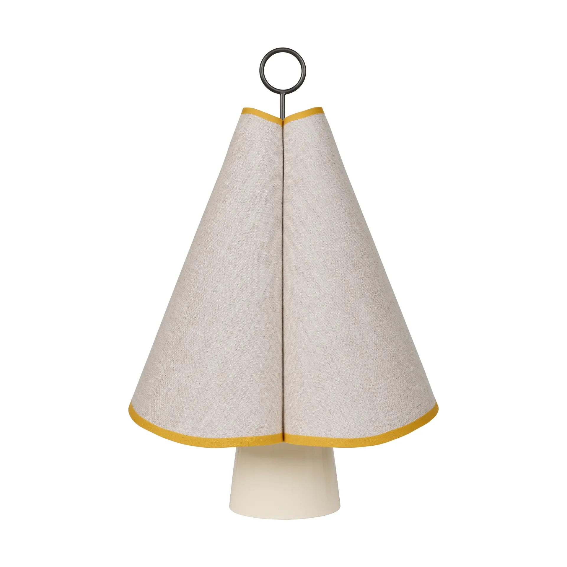 Hornbæk portabel bordslampa, Poppy yellow GUBI