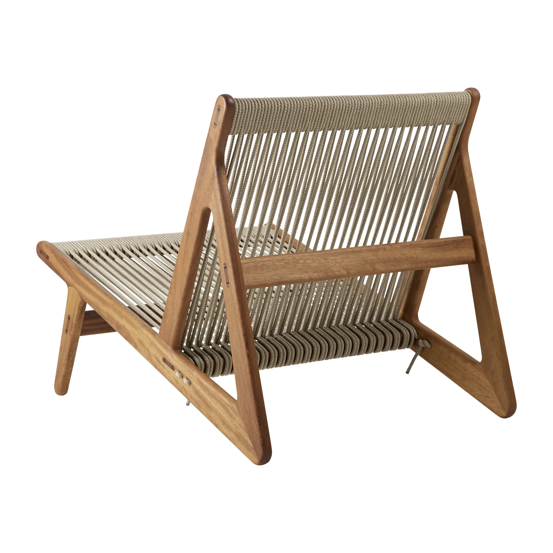 MR01 Initial Outdoor lounge chair, Oljat irokoträ GUBI