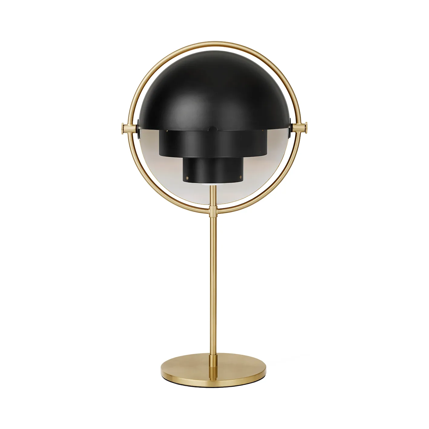 Multi-Lite bordslampa, Mässing-svart GUBI