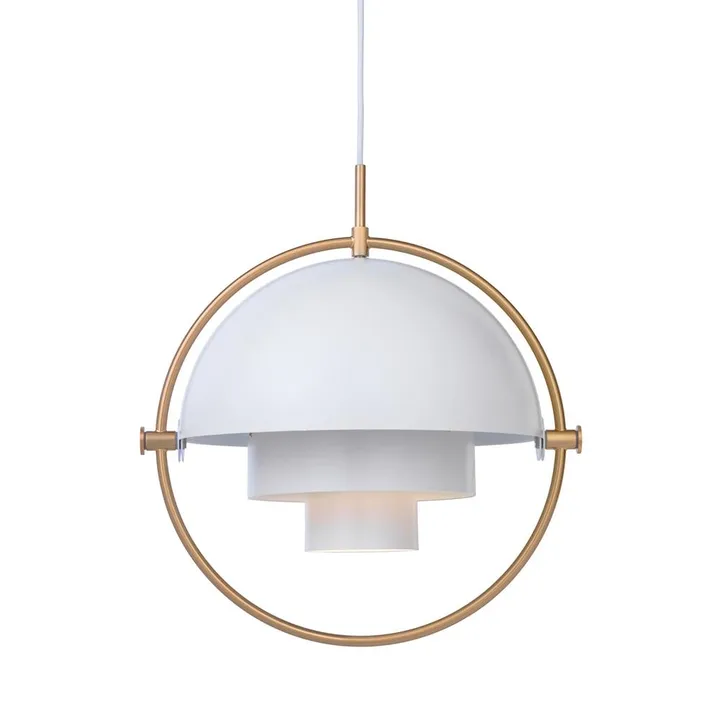 Multi-Lite taklampa - mässing-vit - GUBI