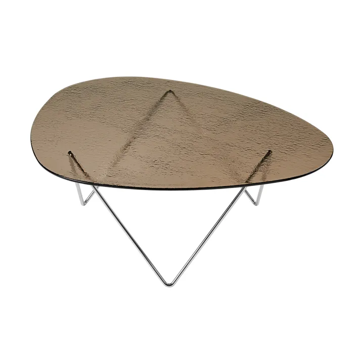 Pedrera soffbord - Krom-strukturglas brons - GUBI