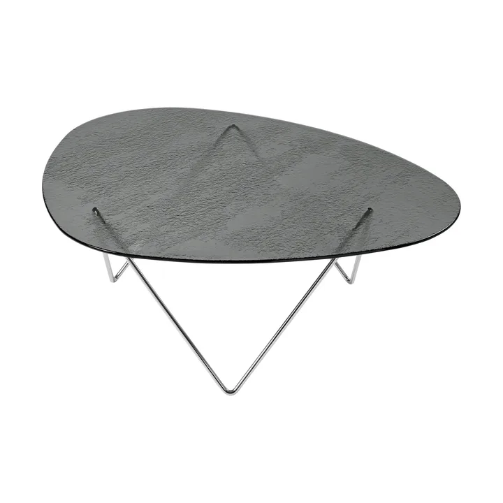 Pedrera soffbord - Krom-strukturglas smoke - GUBI