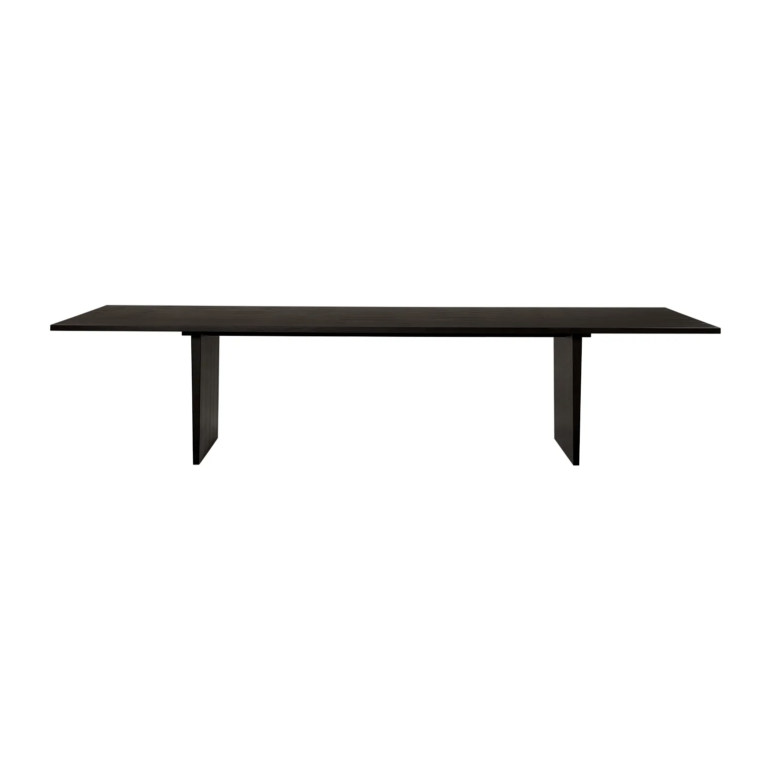 Private matbord 100x320 cm, Brun-svartbetsad ek GUBI