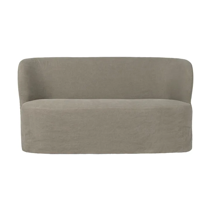 Stay Slipcover soffa - Linen Flax 0024, 150x70 cm, 2-sits - GUBI