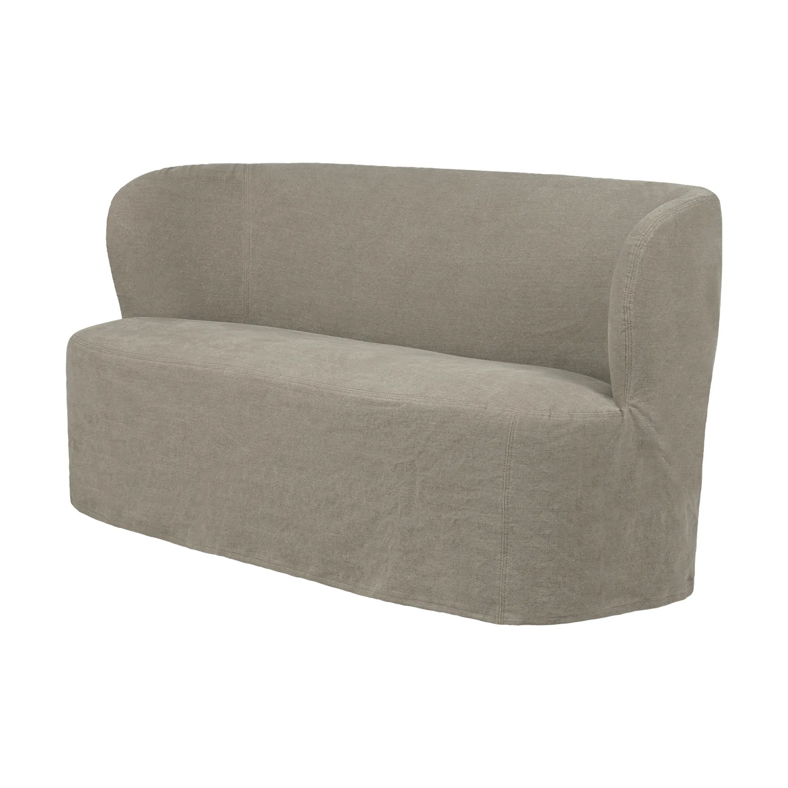 Stay Slipcover soffa, Linen Flax 0024, 150x70 cm, 2-sits GUBI