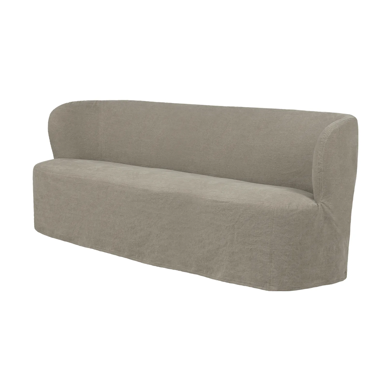 Stay Slipcover soffa, Linen Flax 0024, 190x70 cm, 2,5-sits GUBI