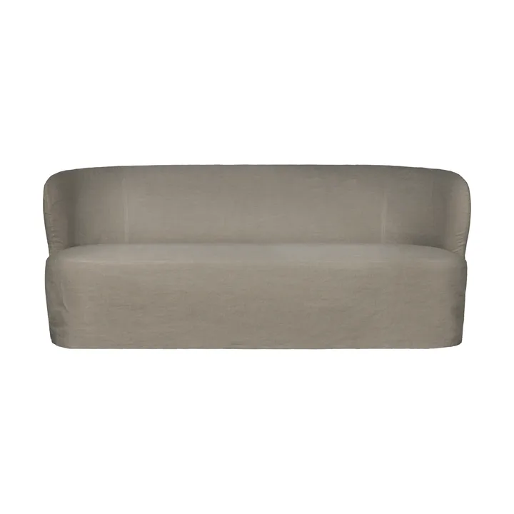 Stay Slipcover soffa - Linen Flax 0024, 190x95 cm, 2,5-sits - GUBI